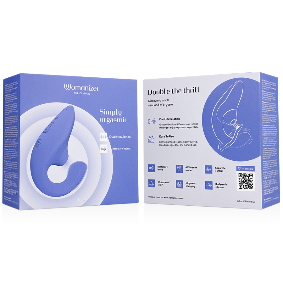 WOMANIZER - VIBRATEUR STIMULATEUR BLEU VIBRANT BLEU