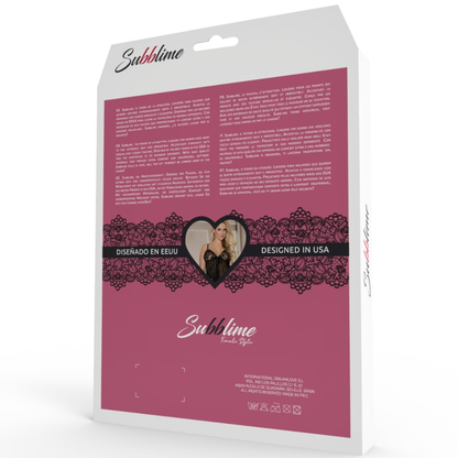 SUBBLIME - TEDDY DENTELLE  BRETELLES L/XL