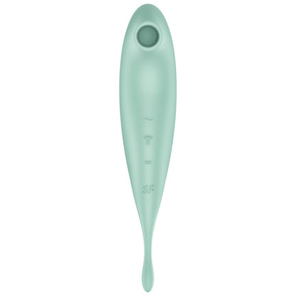 SATISFYER - APPLICATION DE STIMULATEUR ET VIBRATEUR TWIRLING PRO+ VERT
