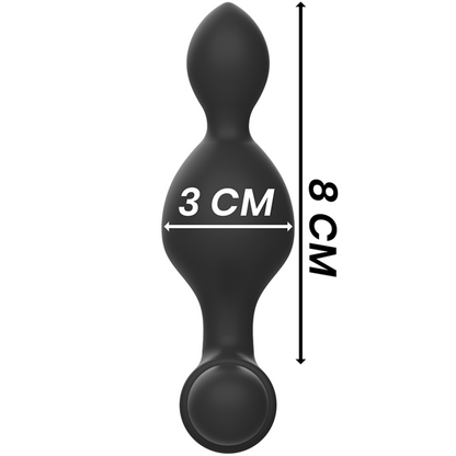 BLACK&SILVER - TUCKER PETITE TÉLÉCOMMANDE POUR PLUG ANAL EN SILICONE
