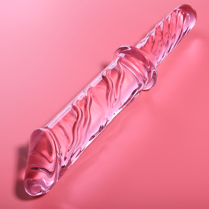 NEBULA SERIES BY IBIZA - MODÈLE 24 GODE EN VERRE BOROSILICATE ROSE 28.5 CM -O- 5 CM