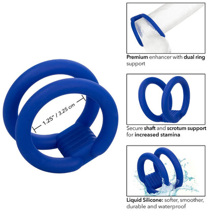 CALEXOTICS - ADMIRAL CAGE DOUBLE COCK BLEU