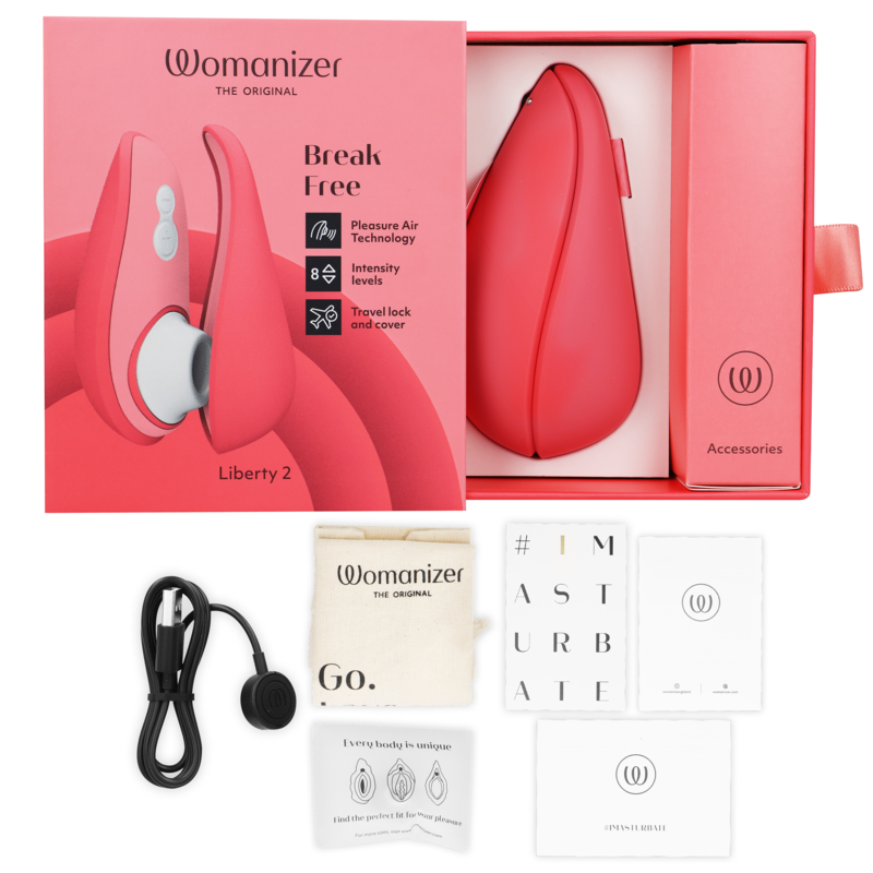 WOMANIZER - LIBERTY 2 STIMULATEUR DE CLITORIS ET ASPIRATION ROSE