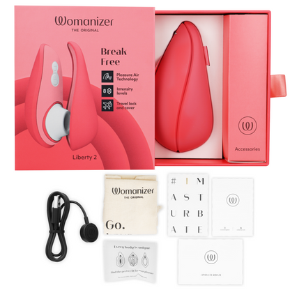 WOMANIZER - LIBERTY 2 STIMULATEUR DE CLITORIS ET ASPIRATION ROSE