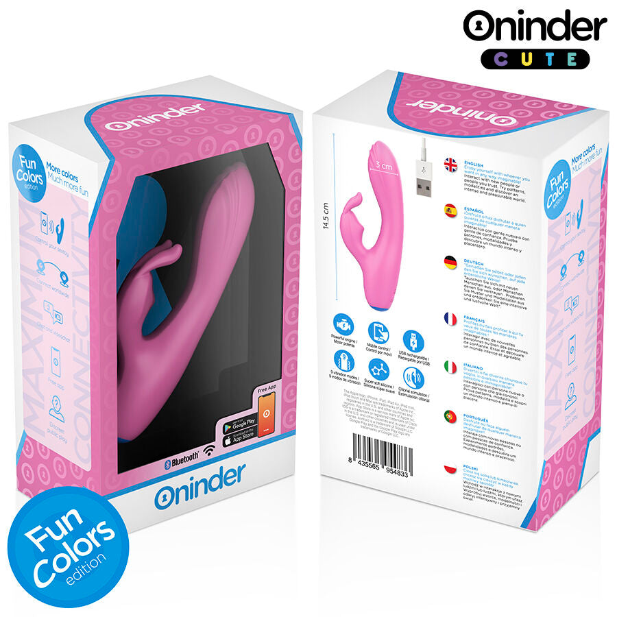 ONINDER CUTE - LOVE BUNNY VIBRATEUR POINT G CLITORIS - APPLICATION GRATUITE MONDIALE