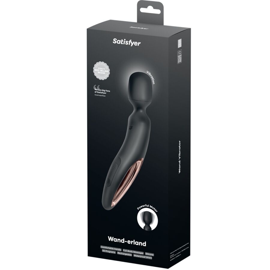 SATISFYER - MASSEUR VIBRANT WAND ERLAND NOIR