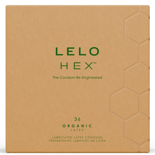 LELO - HEX BOÎTE DE PRÉSERVATIFS BIOLOGIQUES 36 UNITÉS