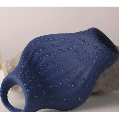 ROCKS-OFF - MASTURBATEUR VIBRATEUR FLEXIBLE PALM BLUE