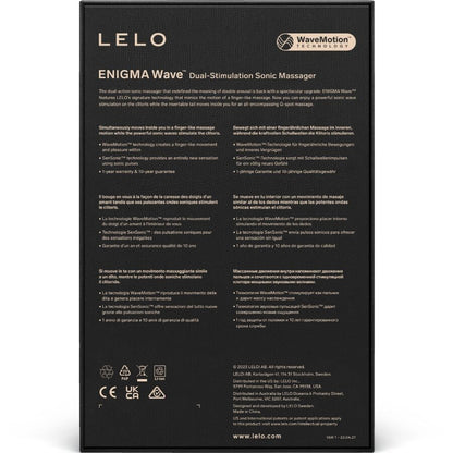 LELO - ENIGMA WAVE MASSEUR TRIPLE VIBRATION CYBER PURPLE