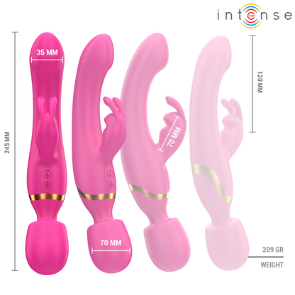 INTENSE - VIBRATEUR DOUBLE WINONA LAPIN ET BAGUETTE