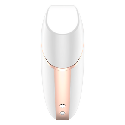 SATISFYER - STIMULATEUR ET VIBRATEUR AIR LOVE TRIANGLE BLANC