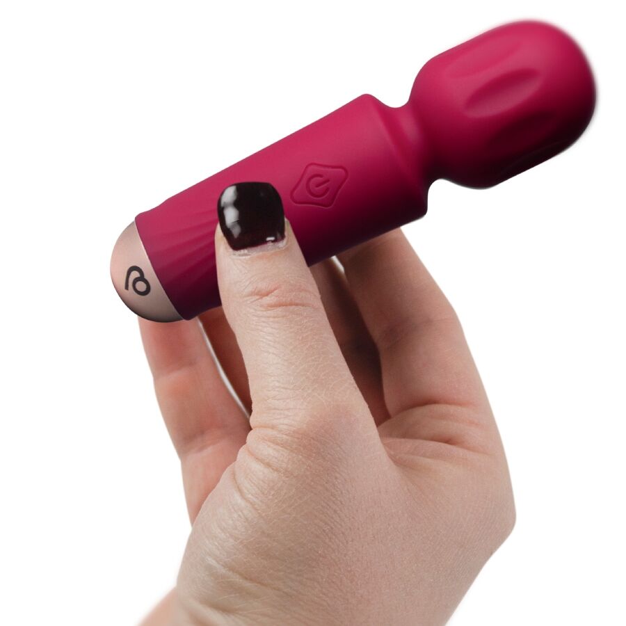 ROCKS - OFF - MINI BAGUETTE RECHARGEABLE 16 FONCTIONS ROUGE AZALÉE - Élégance ✨
