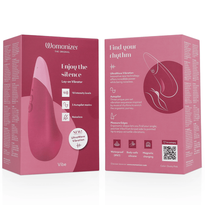 WOMANIZER - VIBRATEUR SILENCIEUX VIBE LAY - ON ROSE FOYER - Élégance ✨